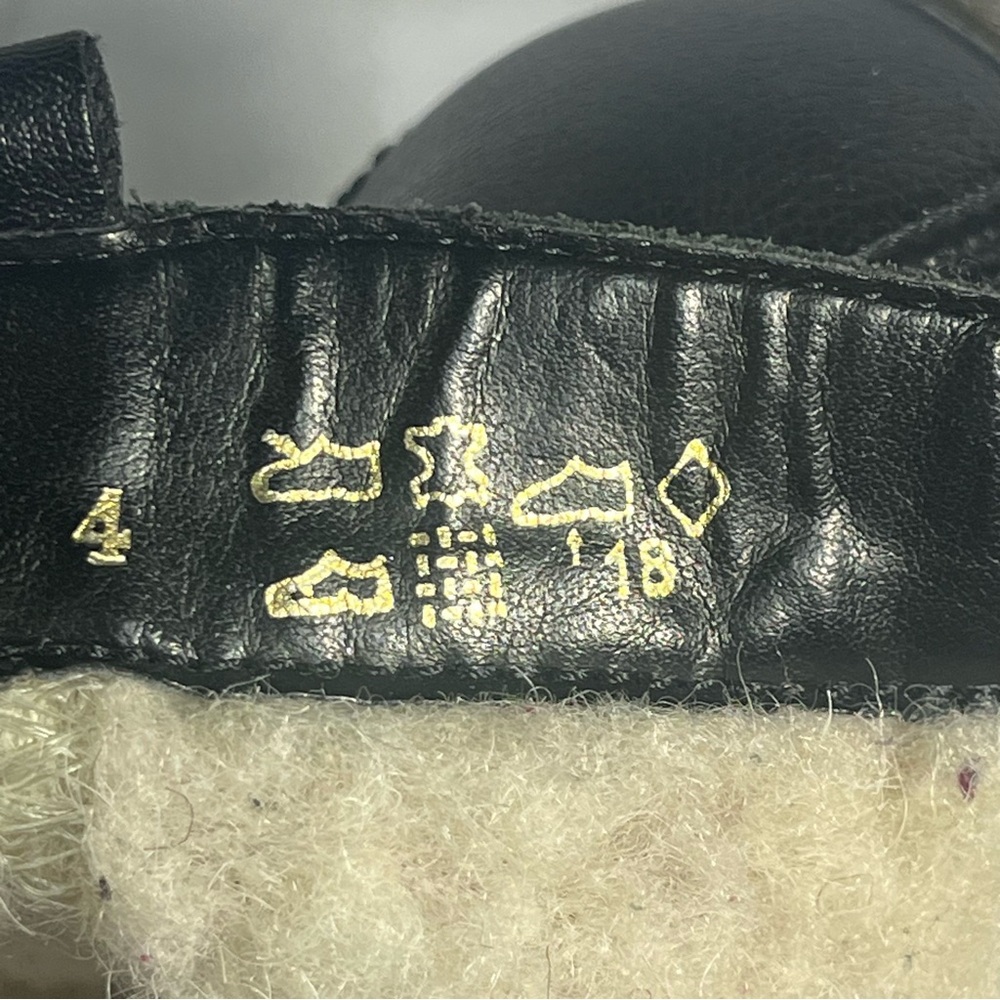Rieker Black Leather Side Zip Wool Lined Heeled Ankle Boots - Picture 13 of 16